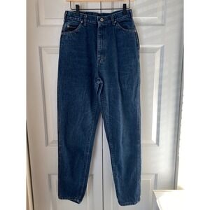 Lee High Waisted Mom Jeans Dark Wash Denim 12 Medium Casual 90s Vintage American